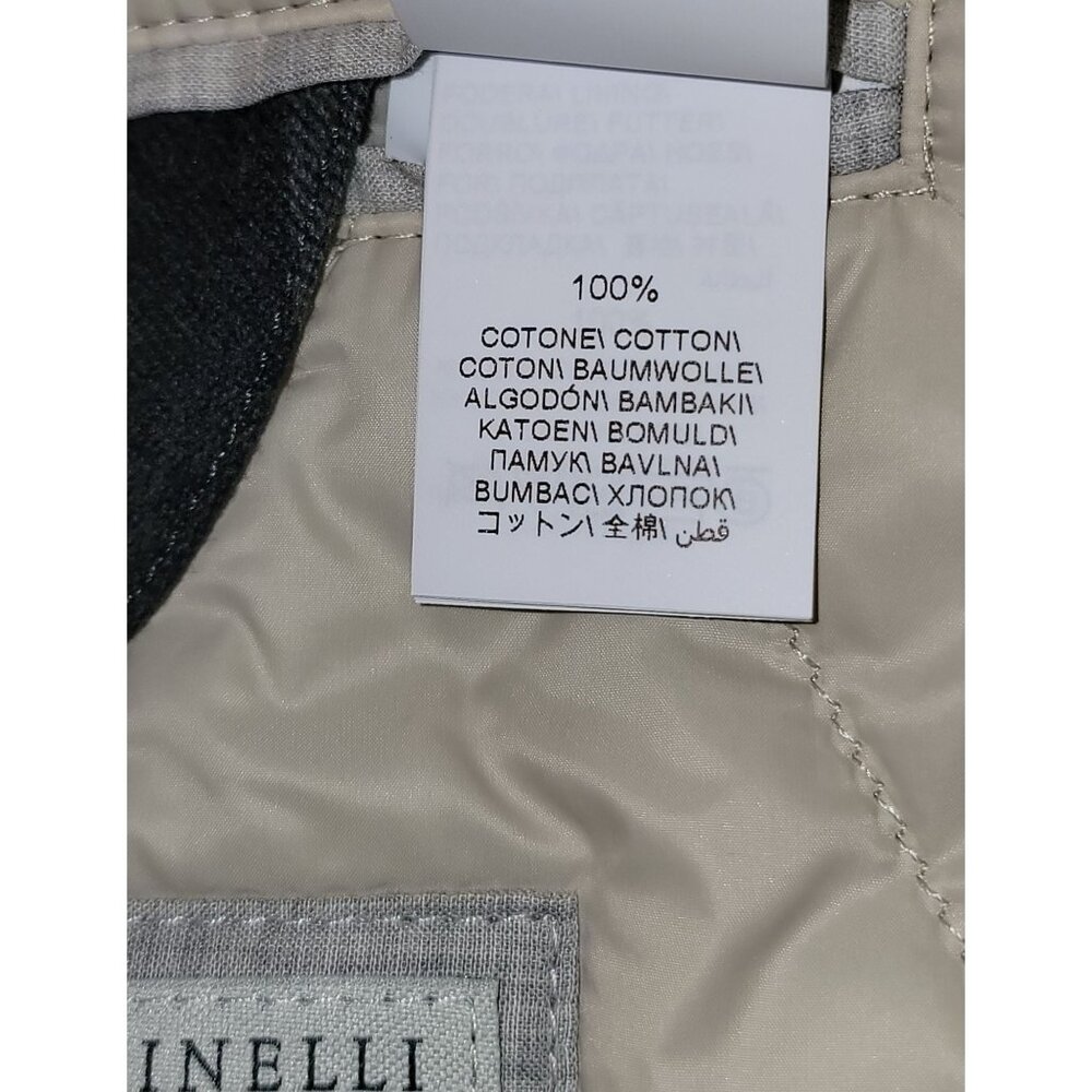 Brunello Cucinelli plaid-check padded jacket - Men's Size 50 - Made in Italy - Picture 12 of 16